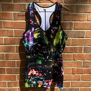 EUC Sz L FILA racer back tank tennis top